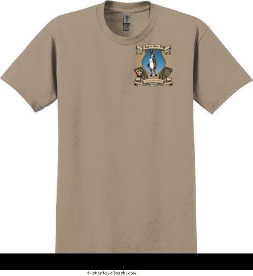 ANTELOPE PATROL SHAC 14-3 Shake That Tail T-shirt Design 