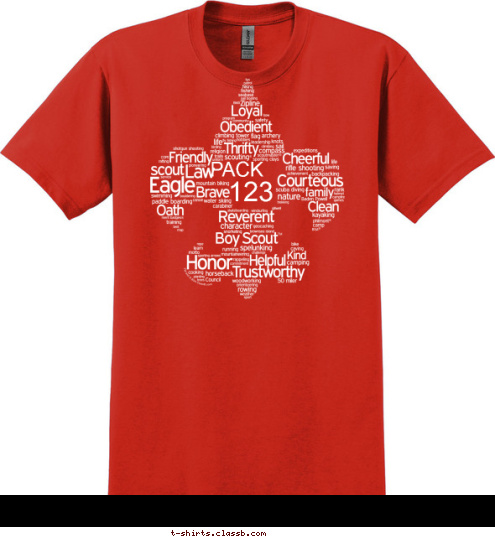 123 PACK T-shirt Design 