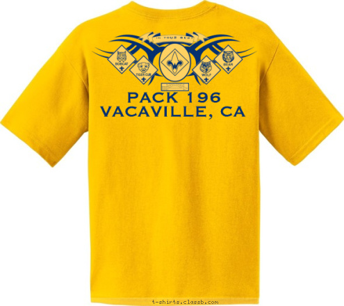   PACK 196
VACAVILLE, CA DO YOUR BEST VACAVILLE, CA PACK 196 T-shirt Design 