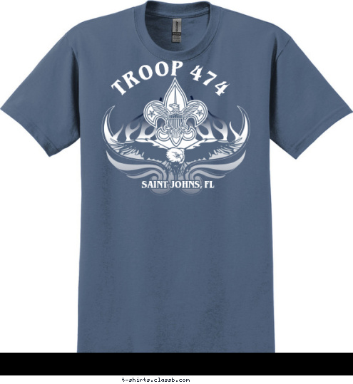 TROOP 474 SAINT JOHNS, FL T-shirt Design 