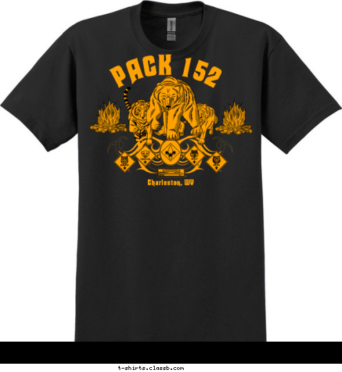 PACK 152 Charleston, WV T-shirt Design 