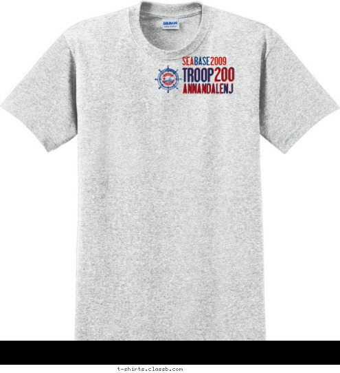 NJ ANNANDALE 200 TROOP 2009 BASE SEA T-shirt Design 