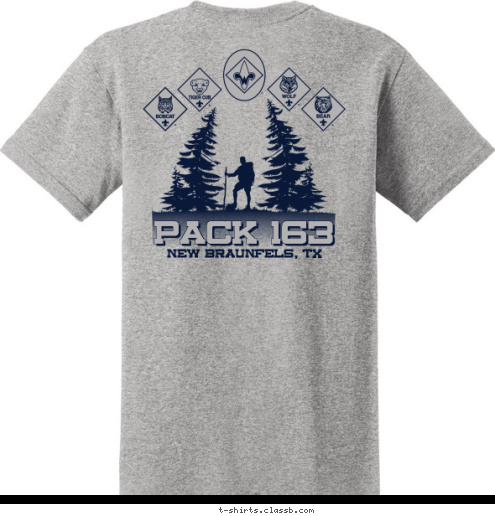 PACK 163 PACK 163 New Braunfels, TX New Braunfels, TX T-shirt Design 