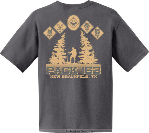 PACK 163 PACK 163 New Braunfels, TX New Braunfels, TX T-shirt Design 