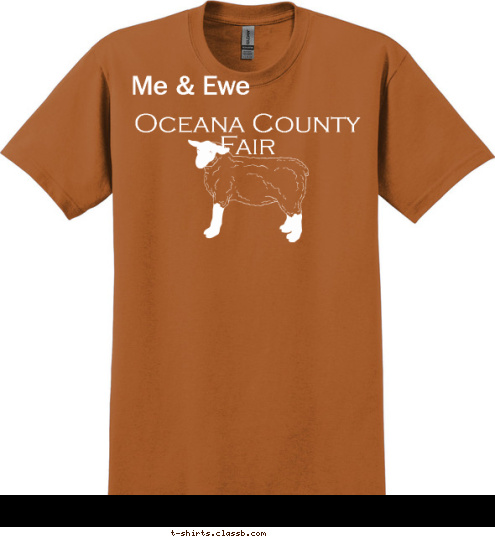 Me & Ewe  Oceana County Fair T-shirt Design 