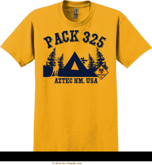 PACK 325 Aztec NM, USA T-shirt Design 