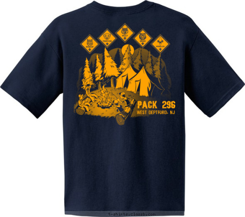 West Deptford, NJ PACK 296 PACK 296 West Deptford, NJ T-shirt Design 