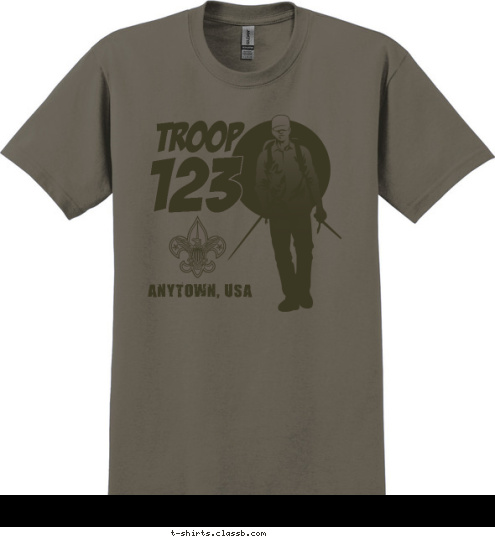 ANYTOWN, USA 123 TROOP T-shirt Design SP5449