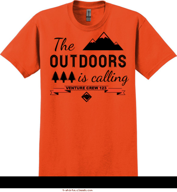The Outdoors is Calling! T-shirt Design