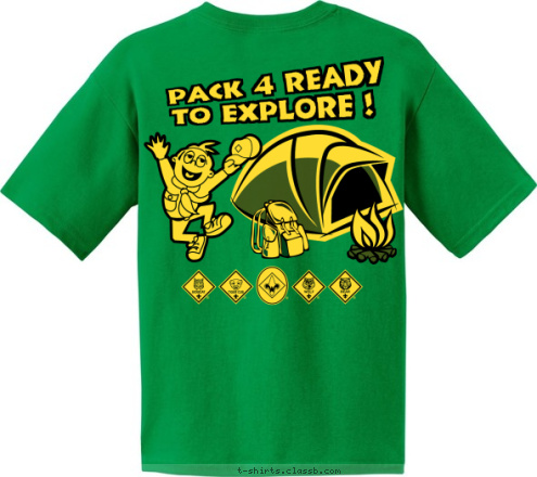 PACK 4 PACK 4 ST. BEDE Pack 4 Ready Cub Scout To Explore ! ST. BEDE Montgomery PACK 4 Cub Scout PACK 4 ST. BEDE Montgomery T-shirt Design 2014 - Pack 4 T-Shirt - Winner