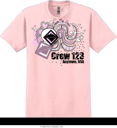 Anytown, USA Crew 123 T-shirt Design SP5473