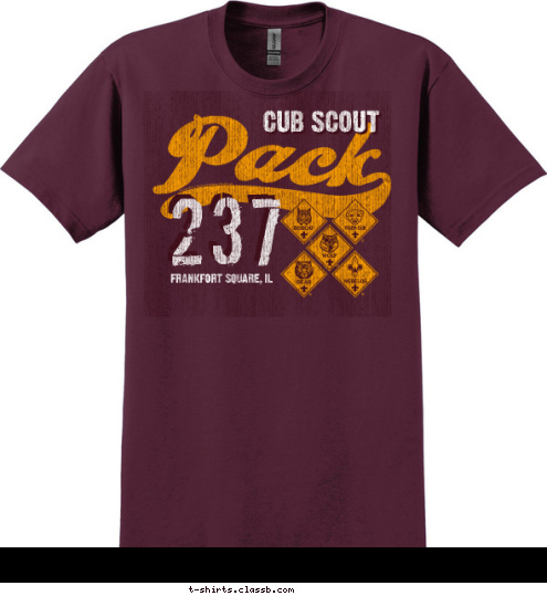 237 FRANKFORT SQUARE, IL CUB SCOUT T-shirt Design 