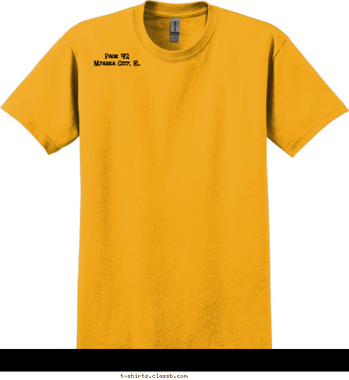 Pack 42 
Myakka City, FL   Myakka City Family 
   Worship Center 
           T-shirt Design 