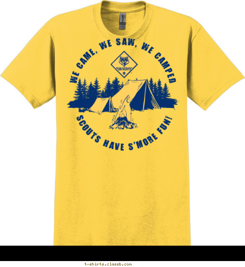 Custom T-shirt Design We came, we saw, we camped