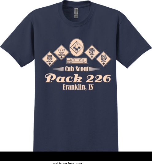 Franklin, IN Cub Scout  Pack 226 T-shirt Design 