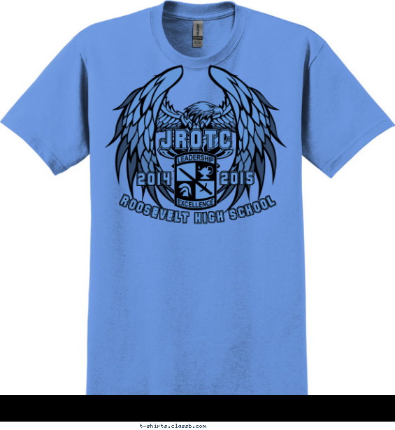 Eagle Wings Protecting JROTC T-shirt Design