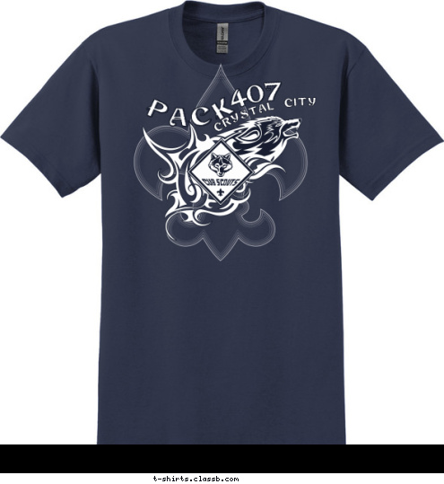 Crystal City 407 PACK T-shirt Design 