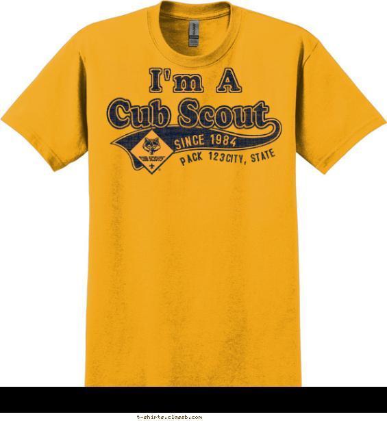 I'm A Cub Scout T-shirt Design