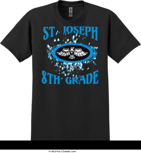 15 Class of 8th Grade St. Joseph T-shirt Design 