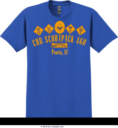 PACK 460 Peoria, AZ CUB SCOUT T-shirt Design 