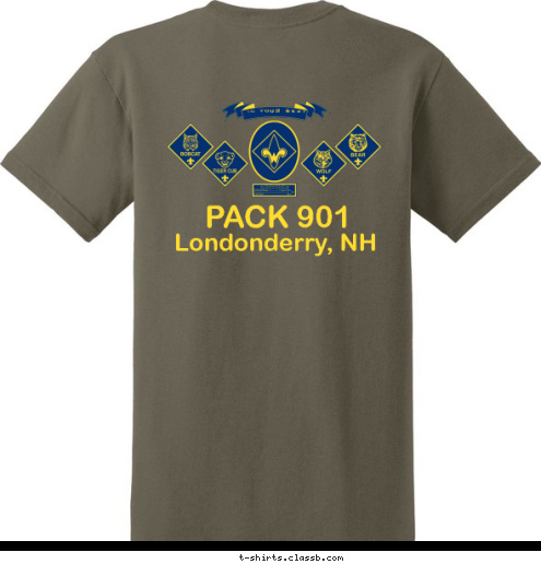 PACK 901 DO YOUR BEST Londonderry, NH PACK 901 T-shirt Design 