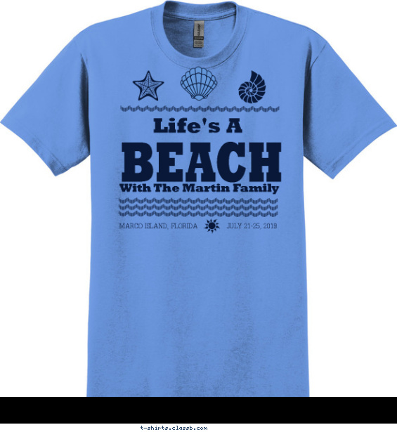 Life's a Beach T-shirt Design