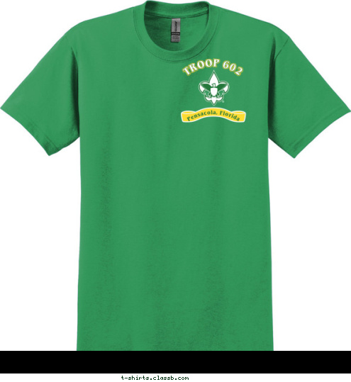 est est TROOP 602 TROOP 602 2007 2007 Pensacola, Florida Pensacola, Florida T-shirt Design 