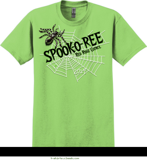 2017 Red Ridge Council SPOOK-O-REE 2017 T-shirt Design SP5611