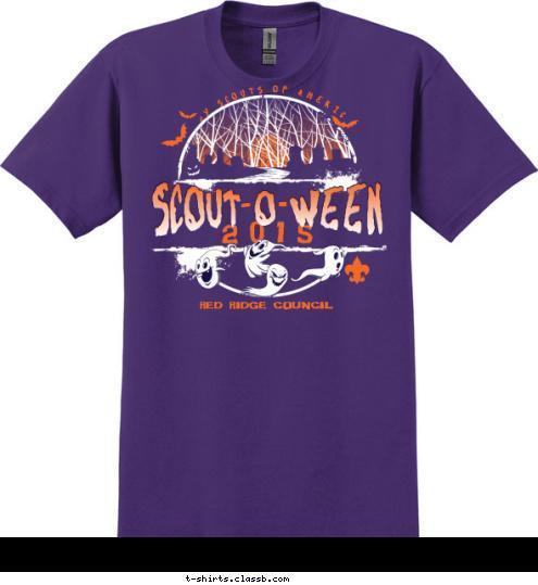 boy scouts of america RED RIDGE COUNCIL SCOUT-O-WEEN SCOUT-O-WEEN 2015 T-shirt Design 