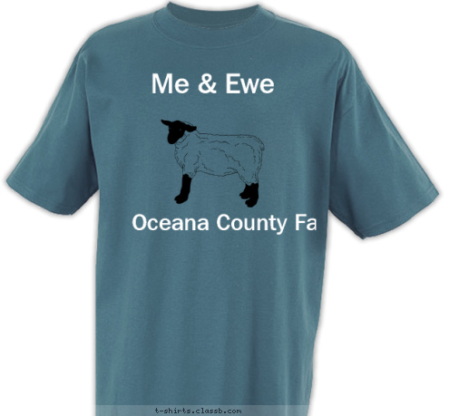 Oceana County Fair  Me & Ewe  T-shirt Design 