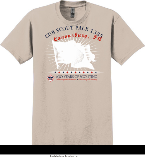 CUB SCOUT PACK 1385 Canonsburg, PA T-shirt Design 