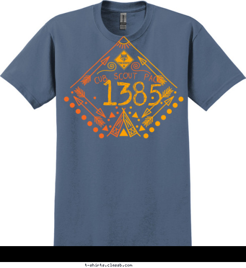 1385 CUB SCOUT PACK T-shirt Design 