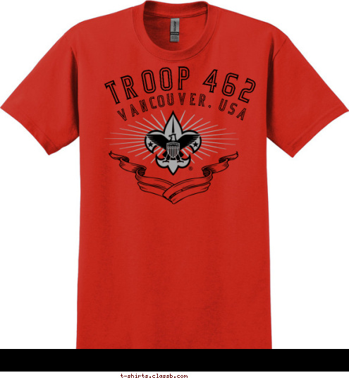 TROOP 462 VANCOUVER, USA T-shirt Design 