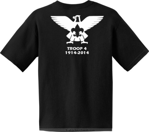 TROOP 4 
1914-2014 004 TAMPA FLORIDA T-shirt Design 