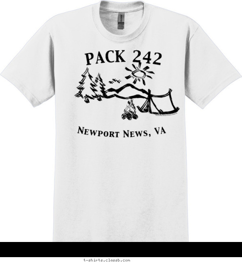 PACK 242 Newport News, VA T-shirt Design 