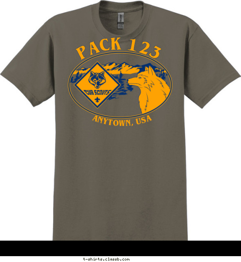 ANYTOWN, USA PACK 123 T-shirt Design 