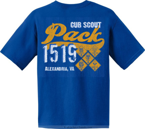 CUB SCOUT 1519 Alexandria, VA 1519 Alexandria, VA CUB SCOUT T-shirt Design 