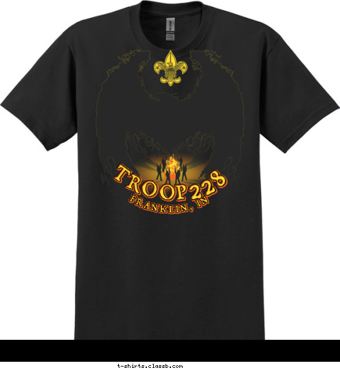 FRANKLIN, IN 228 TROOP T-shirt Design 