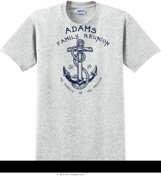 My Family Is My Anchor T-shirt Design