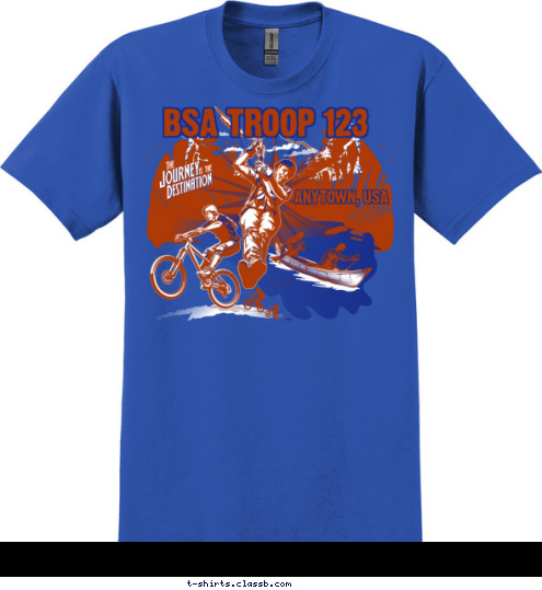 ANYTOWN, USA BSA TROOP 123 T-shirt Design 