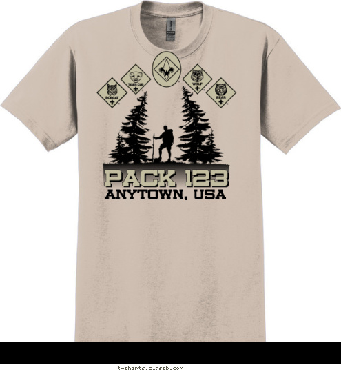 ANYTOWN, USA PACK 123 T-shirt Design 