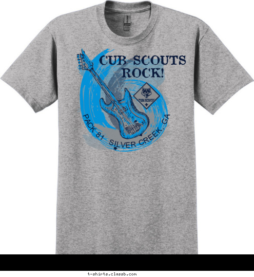 PACK 81  SILVER CREEK, GA CUB SCOUTS
ROCK! T-shirt Design 