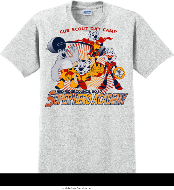 Super Hero Academy T-shirt Design