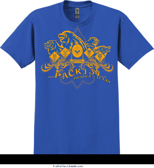 HASLET, TEXAS 134 K PAC T-shirt Design 