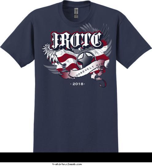 2018 ROOSEVELT HIGH JROTC T-shirt Design SP5703