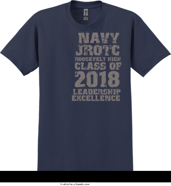 JROTC Stacked Text T-shirt Design