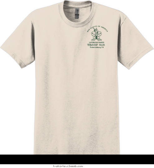 TROOP 848 Fredericksburg, VA LATTER-DAY SAINTS BOY SCOUTS OF AMERICA T-shirt Design 