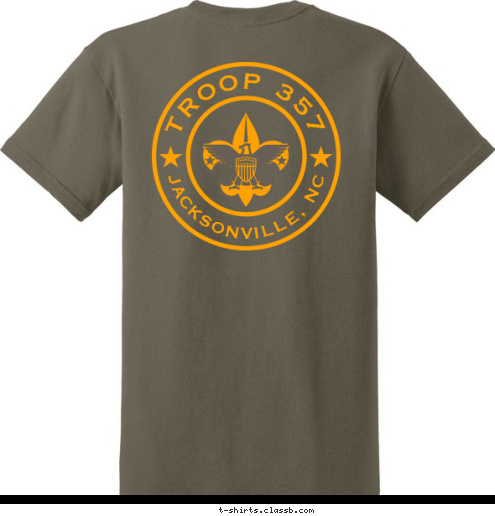 TROOP 357 JACKSONVILLE, NC T-shirt Design 