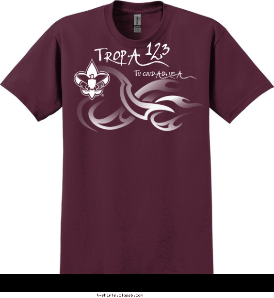 Fuego de Tribal T-shirt Design