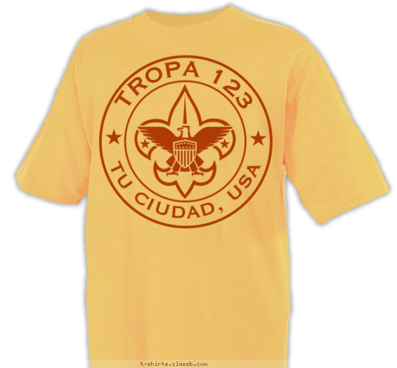 Tropa Circular con Aguila T-shirt Design